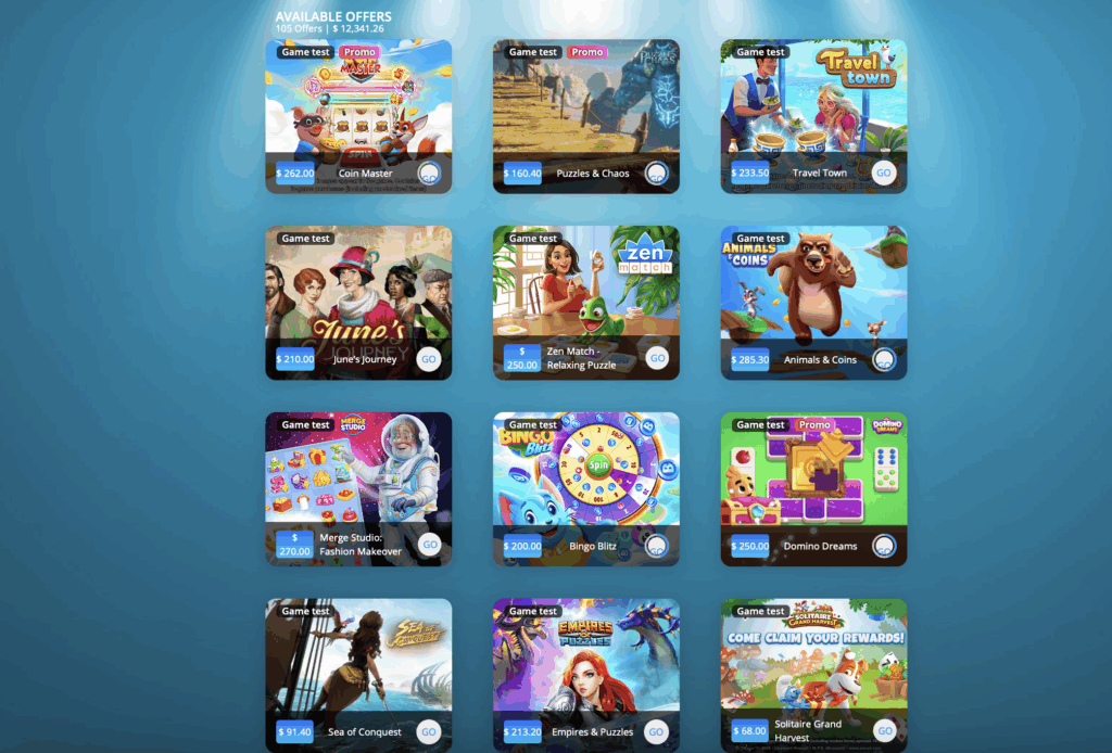 Testerup game examples